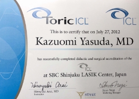ICLインストラクター資格証明書